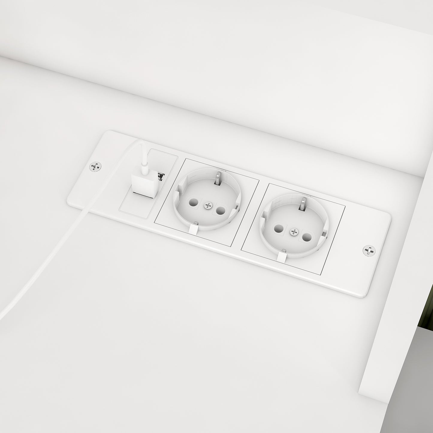 TEENFON Dressing Table with LED Light Mirror & Socket, 8 Drawers, 6 Shelves, 3 Colours with Adjustable Brightness, Vanity Corner Vanity, Change L-Shape, White