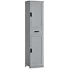 TEENFON 67“ Tall Bathroom Cabinet, Storage Cabinet with 4 Shelves & 2 Doors, Narrow Storage Cabinet for Bathroom, Living Room, Home Office, Greige