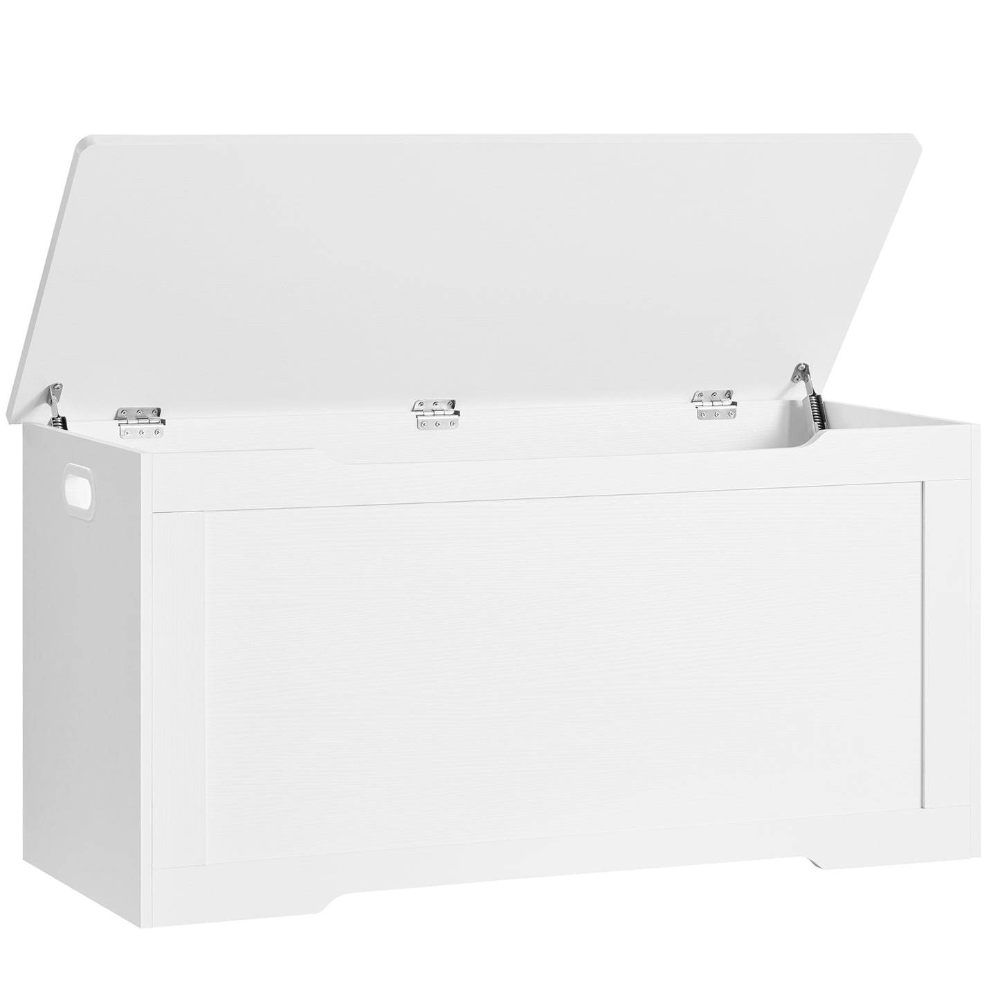 TEENFON 39.4” Storage Chest, Toy Box with 2 Safety Hinges, Toy Chest for bedroom, Storage Bench with Storage, Shoe Bench, Supports 220 lb, for Living Room, Entryway, Natural