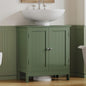 TEENFON Pedestal Sink Storage Cabinet, Under Sink Cabinet with 2 Doors & Shelf, Under Bathroom Sink Cabinet, Pedestal Sink Storage for Bathroom, Green