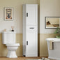 TEENFON 67'' Tall Bathroom Cabinet, Storage Cabinet with 4 Shelves & 2 Doors, Narrow Storage Cabinets for Bathroom, Living Room, Home Office, White