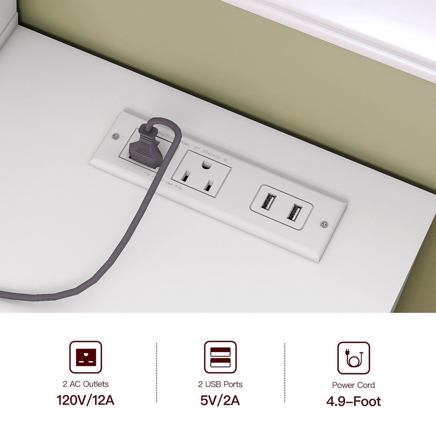 TEENFON 48" Large Vanity Desk with Mirror & Lights, Makeup Vanity Table with 6 Drawers & Power Outlet, 4 Open Storage Shelves, Vanity Desk Set with Stool, for Women Girls, White