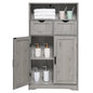 TEENFON Storage Cabinet with 2 Drawers & 2 Adjustable Shelves, Kitchen Cabinet, Cupboard, for Living Room, Kitchen, Entryway, Home Office, Grey